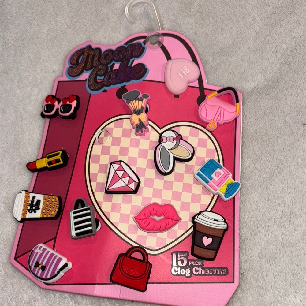 Pink Clog Charms Set by mooncake for crocs